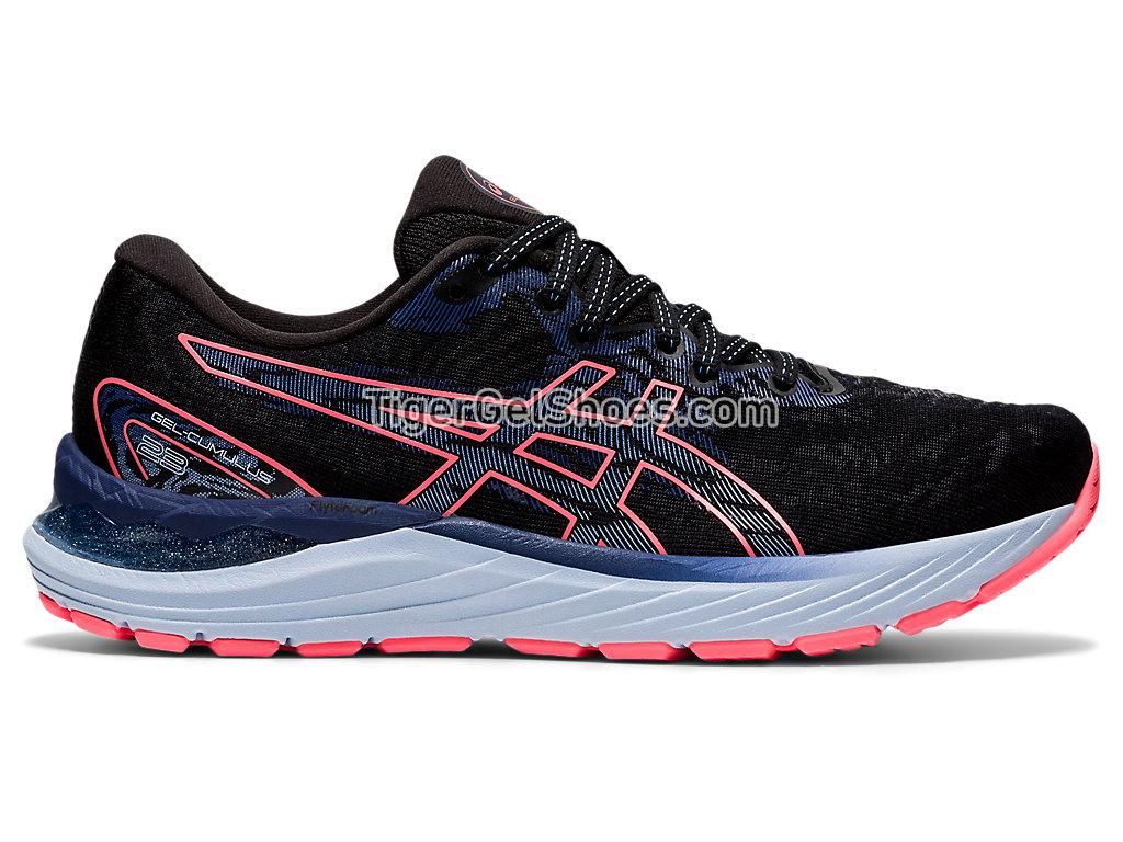 Asics GEL-CUMULUS 23 Black/Blazing Coral 1012A888-019 Womens Running Shoes