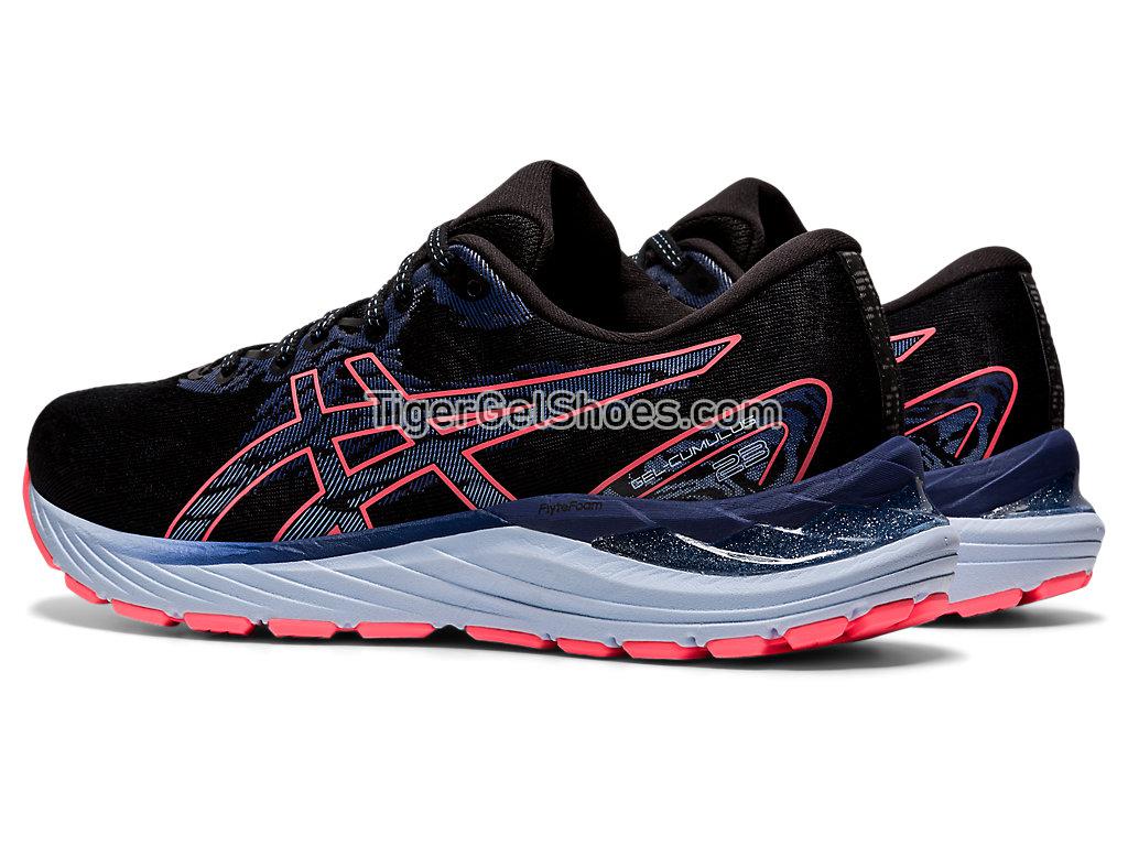 Asics GEL-CUMULUS 23 Black/Blazing Coral 1012A888-019 Womens Running Shoes