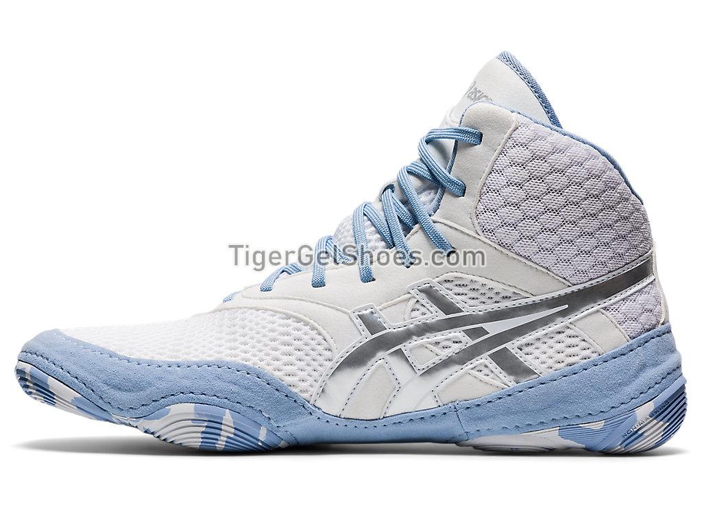 Asics MATBLAZER White/Mist 1082A001-101 Womens Wrestling Shoes