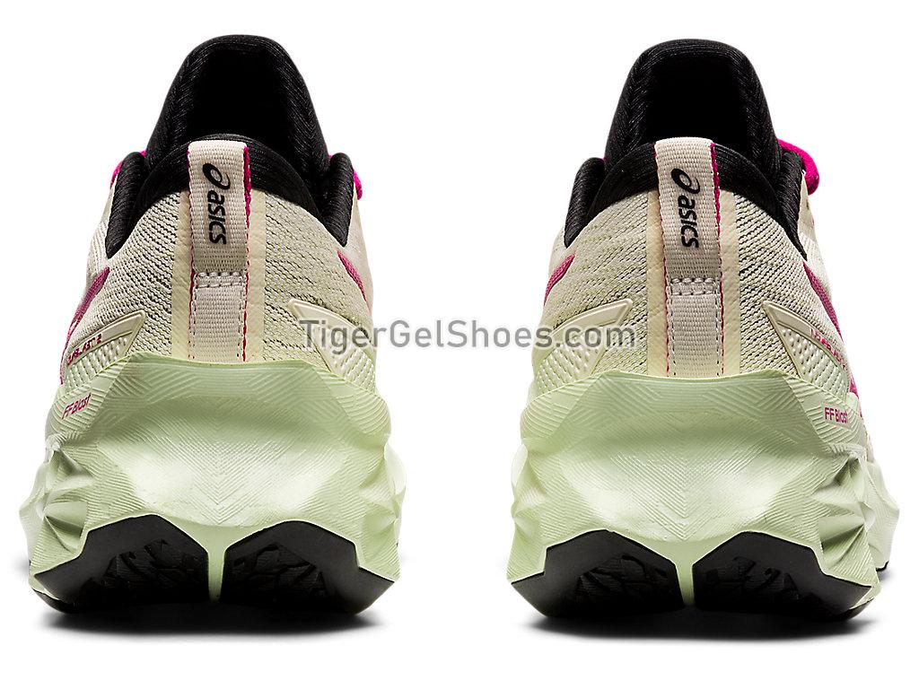Asics NOVABLAST 2 Birch/Pink Rave 1012B049-200 Womens Running Shoes