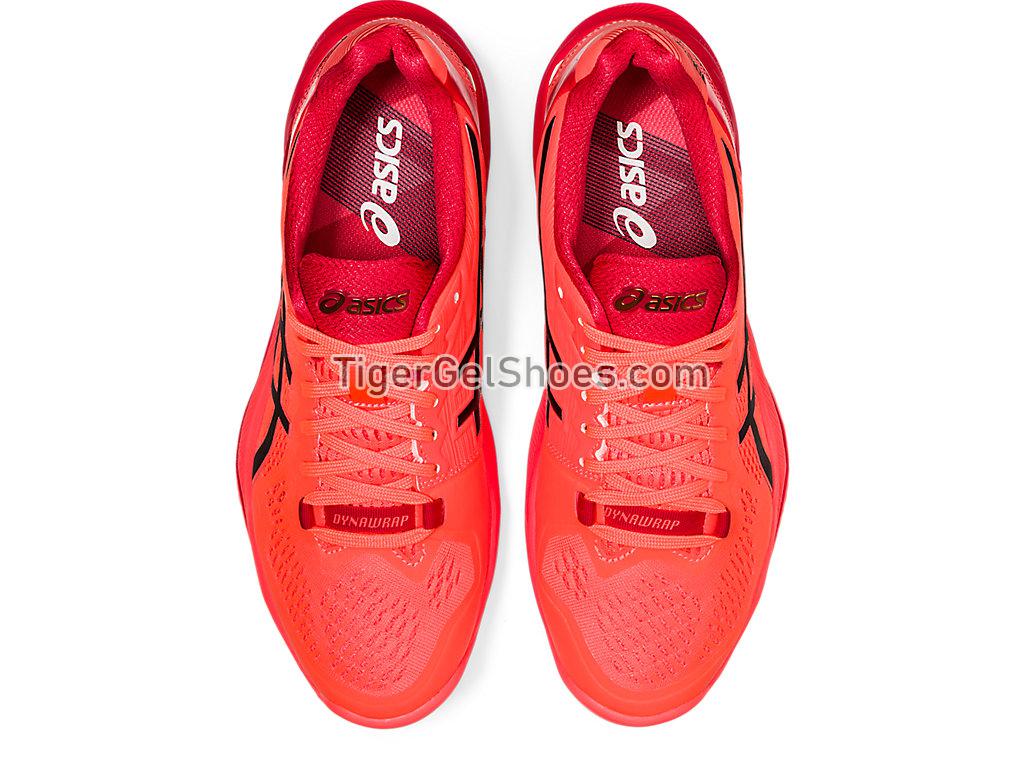 Asics SKY ELITE FF 2 TOKYO Sunrise Red/Eclipse Black 1052A068-701 Womens Volleyball Shoes