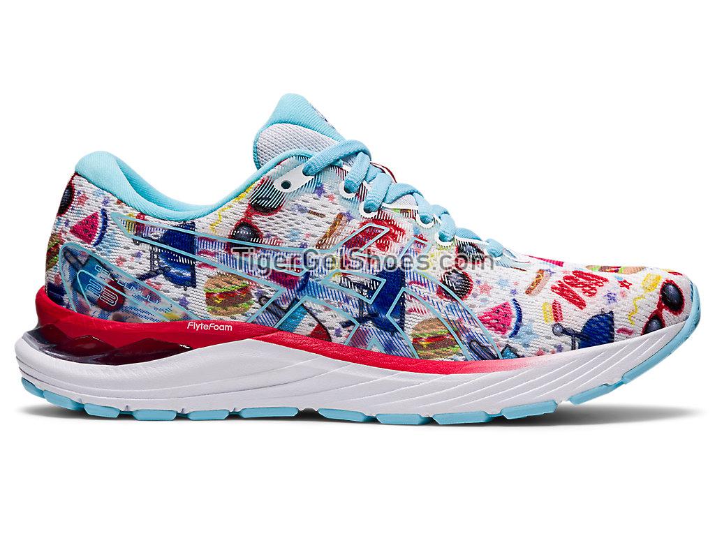 Asics GEL-CUMULUS 23 White/Asics Blue 1012B128-100 Womens Running Shoes