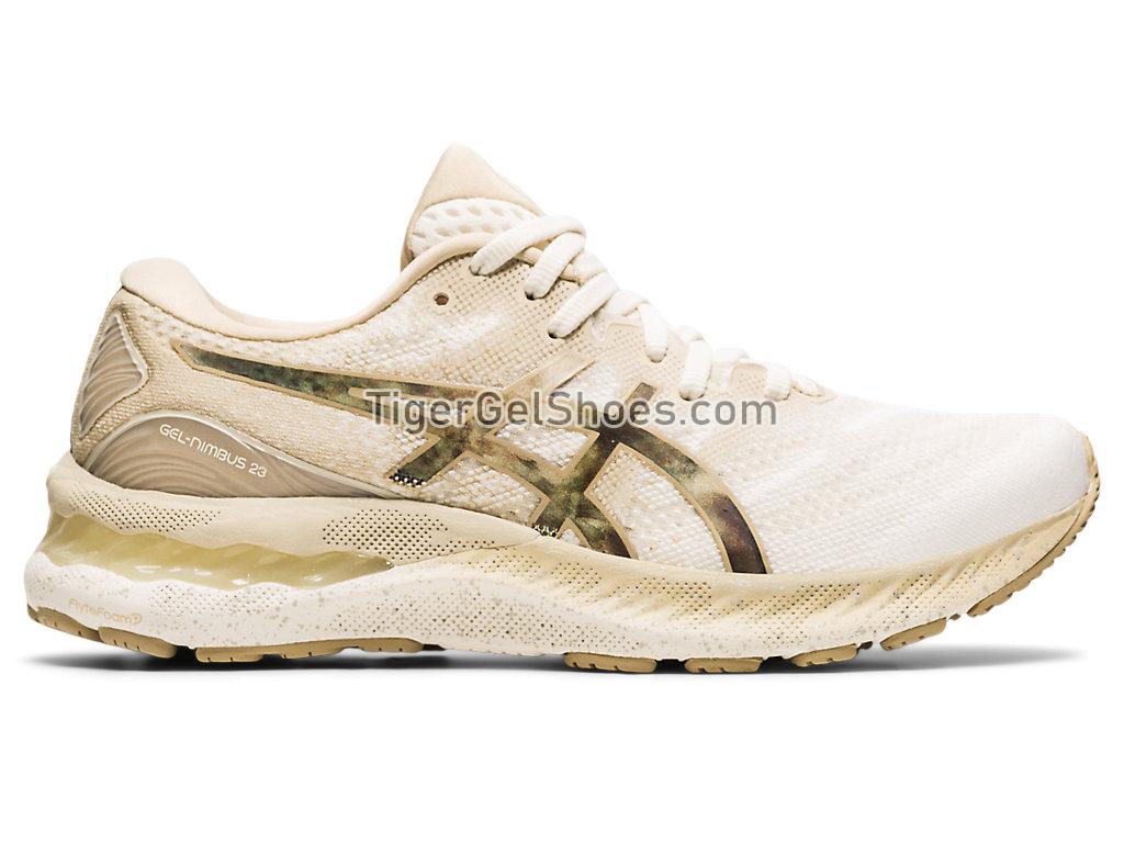 Asics GEL-NIMBUS 23 Cream/Putty 1012B016-101 Womens Running Shoes