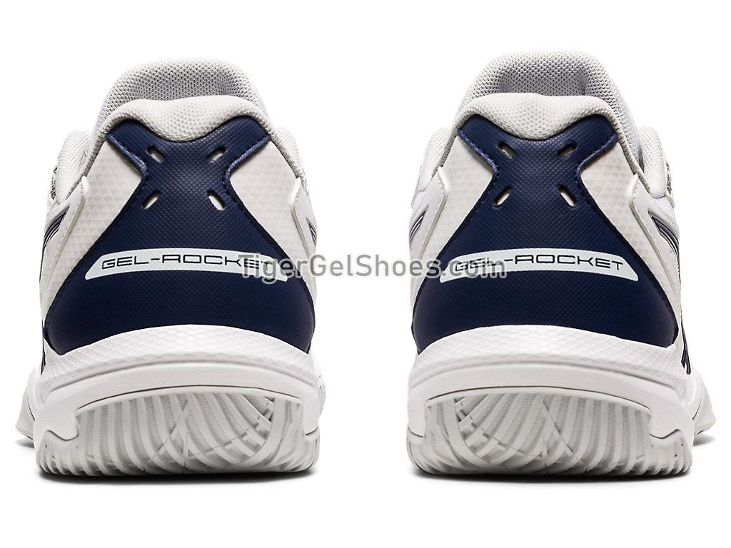 Asics GEL-ROCKET 10 White/Peacoat 1072A056-101 Womens Volleyball Shoes