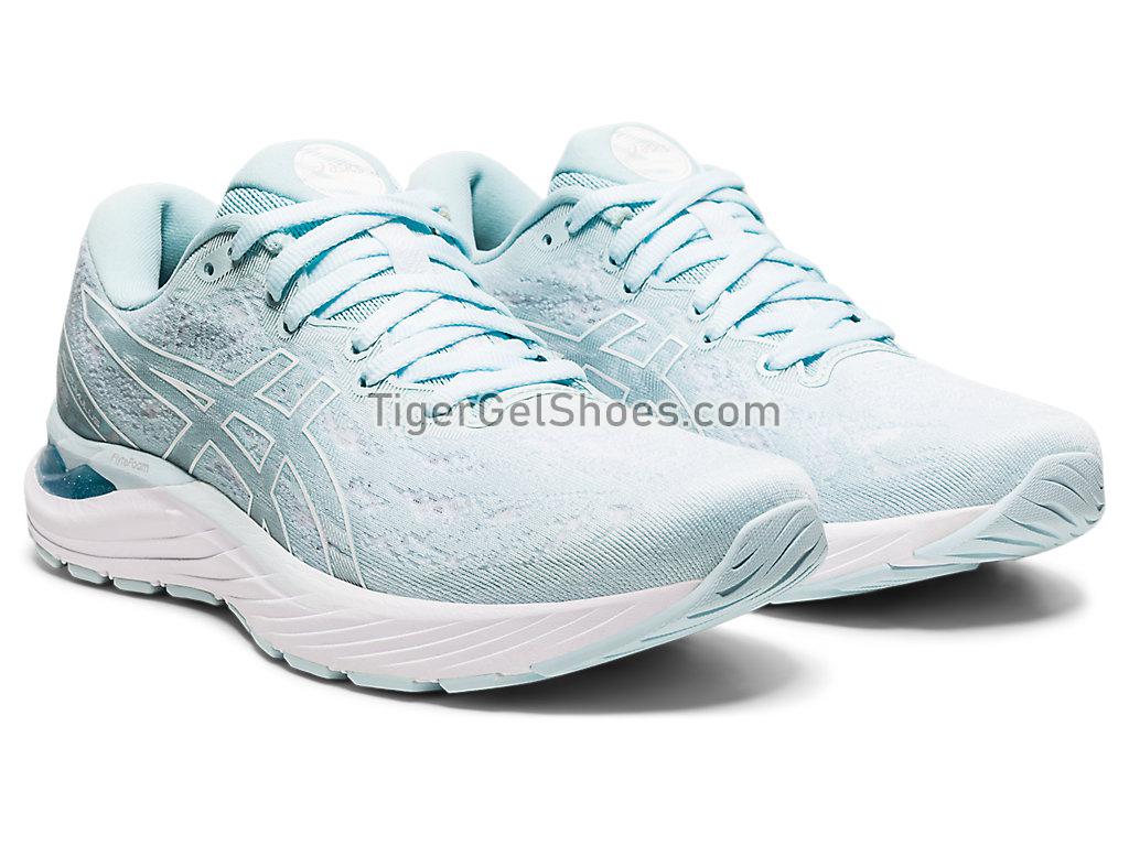 Asics GEL-CUMULUS 23 Aqua Angel/White 1012A888-400 Womens Running Shoes