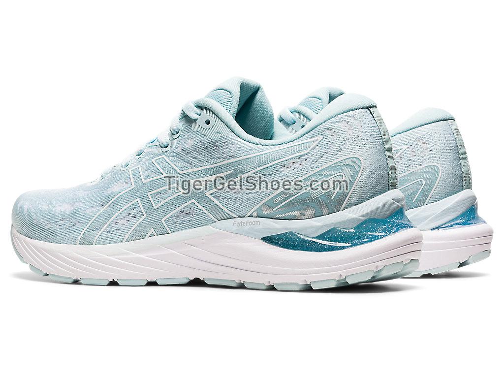 Asics GEL-CUMULUS 23 Aqua Angel/White 1012A888-400 Womens Running Shoes