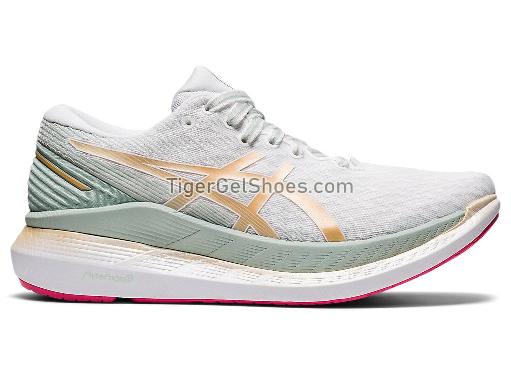 Asics GLIDERIDE 2 White/Champagne 1012B002-101 Womens Running Shoes