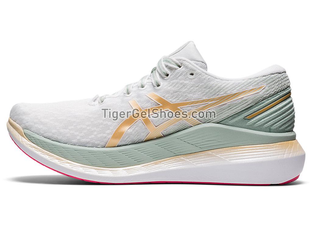Asics GLIDERIDE 2 White/Champagne 1012B002-101 Womens Running Shoes