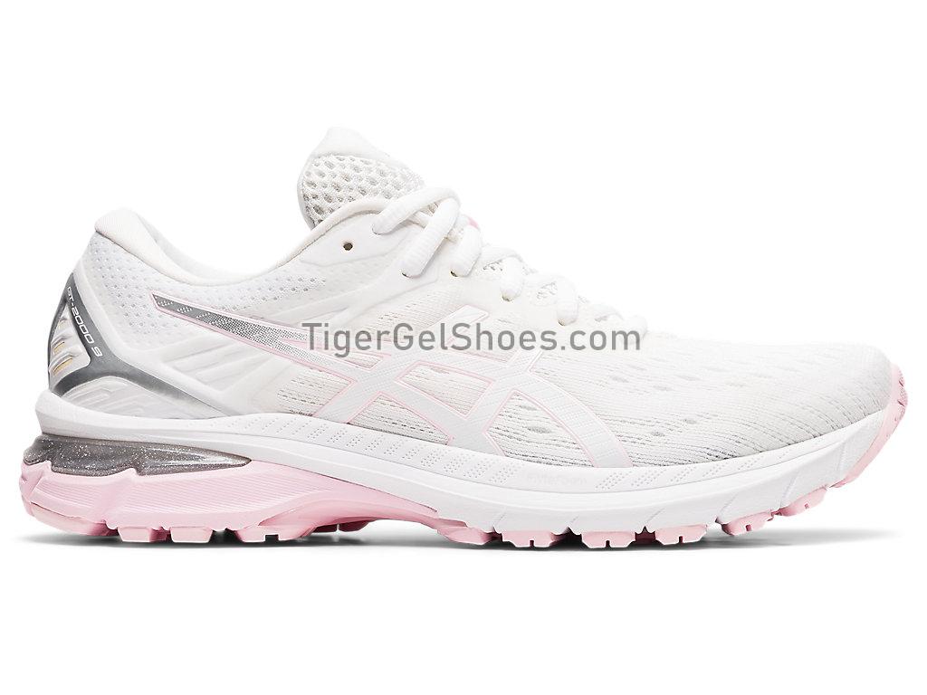 Asics GT-2000 9 White/Pink Salt 1012A859-100 Womens Running Shoes
