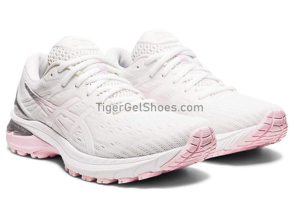 Asics GT-2000 9 White/Pink Salt 1012A859-100 Womens Running Shoes