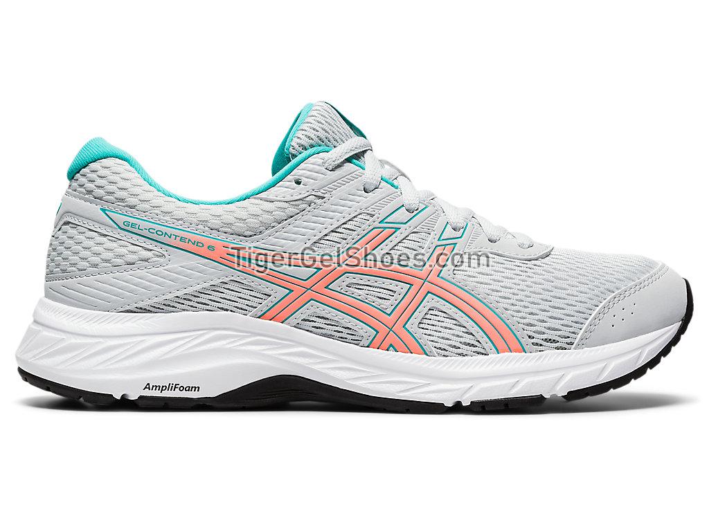 Asics GEL-CONTEND 6 (D) Polar Shade/Sun Coral 1012A571-023 Womens Running Shoes