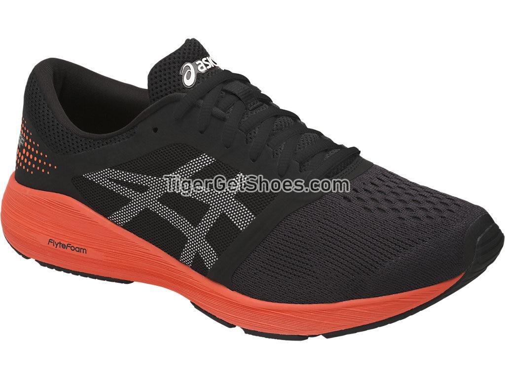 Asics Roadhawk FF Black/Hot Orange/White T7D2N-9030 Mens Running Shoes