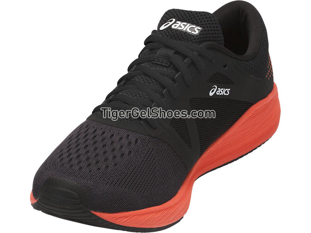 Asics Roadhawk FF Black/Hot Orange/White T7D2N-9030 Mens Running Shoes