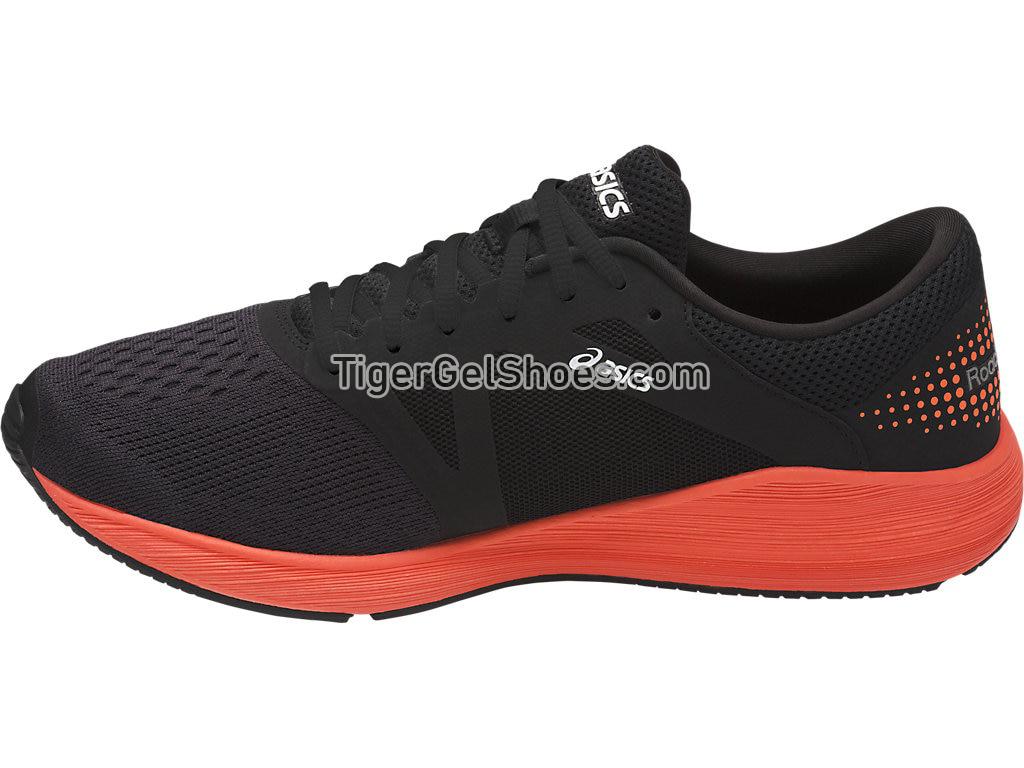 Asics Roadhawk FF Black/Hot Orange/White T7D2N-9030 Mens Running Shoes