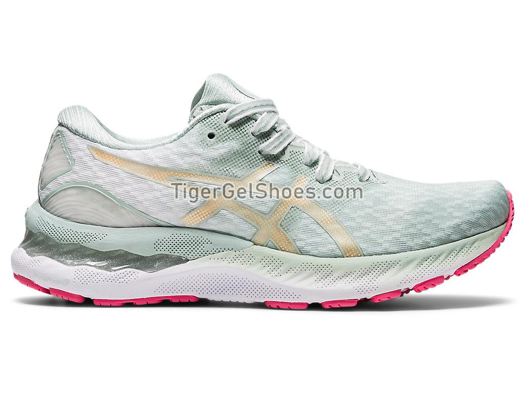 Asics GEL-NIMBUS 23 Lichen Rock/Champagne 1012A999-300 Womens Running Shoes