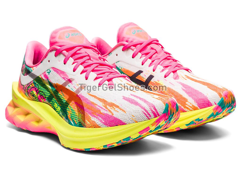 Asics NOVABLAST Hot Pink/Sour Yuzu 1012B089-700 Womens Running Shoes