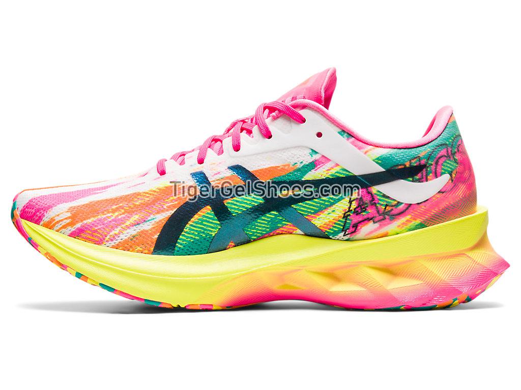 Asics NOVABLAST Hot Pink/Sour Yuzu 1012B089-700 Womens Running Shoes