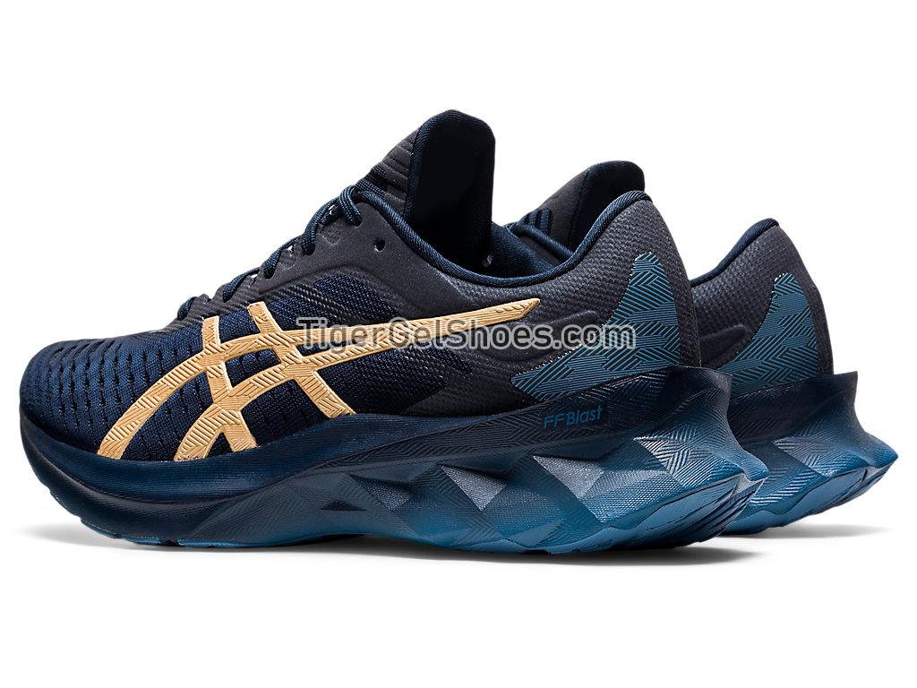 Asics NOVABLAST French Blue/Champagne 1012A584-401 Womens Running Shoes