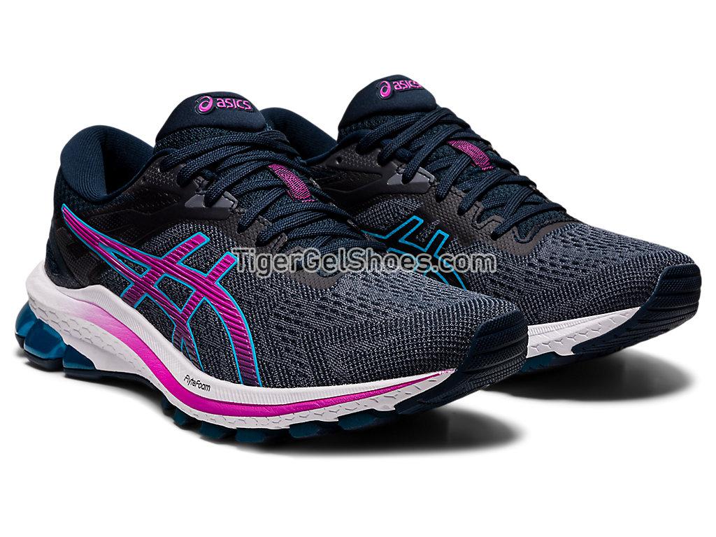 Asics GT-1000 10 (D) French Blue/Digital Grape 1012A879-407 Womens Running Shoes