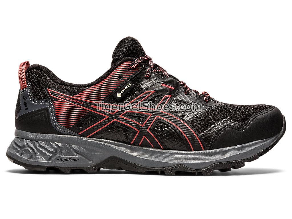 Asics GEL-SONOMA 5 G-TX Black/Dried Rose 1012A567-002 Womens Trail Running Shoes
