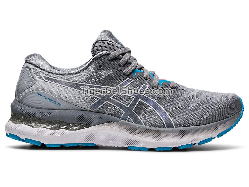 Asics GEL-NIMBUS 23 Sheet Rock/White 1012A885-021 Womens Running Shoes