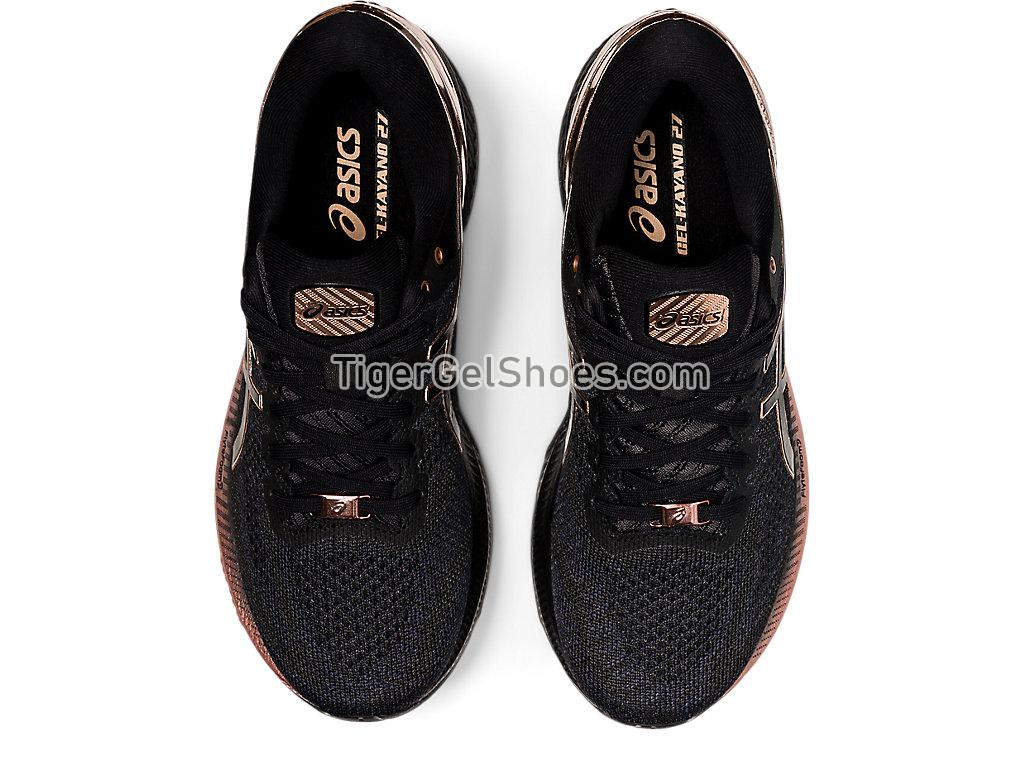 Asics GEL-KAYANO 27 Black/Rose Gold 1012B015-001 Womens Running Shoes
