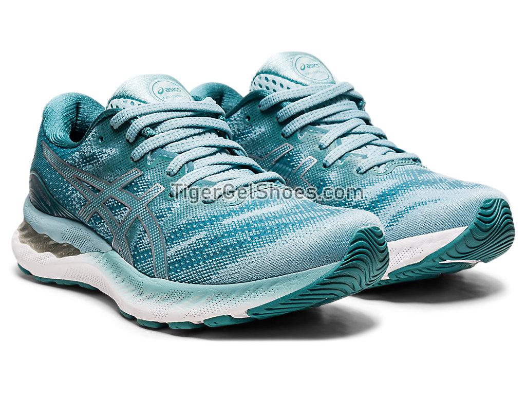 Asics GEL-NIMBUS 23 Smoke Blue/Pure Silver 1012A885-400 Womens Running Shoes