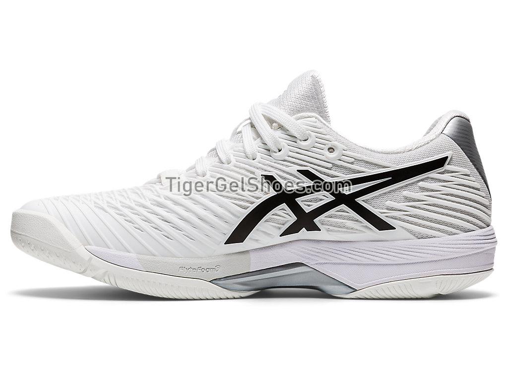 Asics SOLUTION SPEED FF 2 White/Black 1042A136-100 Womens Tennis Shoes