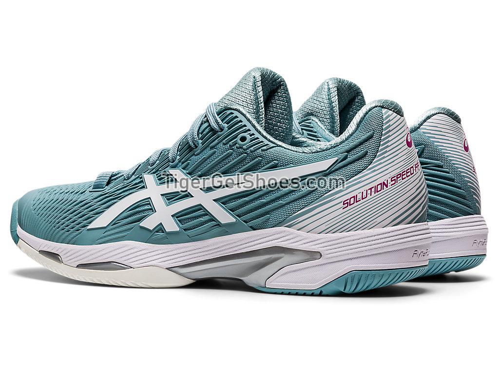 Asics SOLUTION SPEED FF 2 Smoke Blue/White 1042A136-400 Womens Tennis Shoes