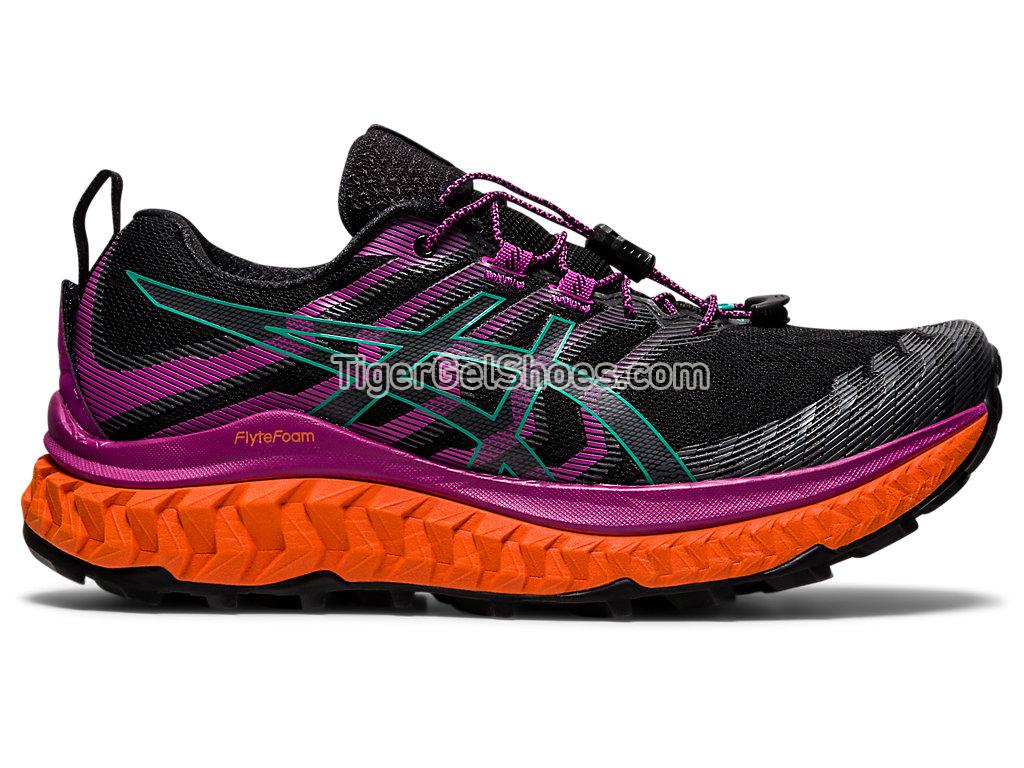 Asics TRABUCO MAX Black/Digital Grape 1012A901-002 Womens Trail Running Shoes