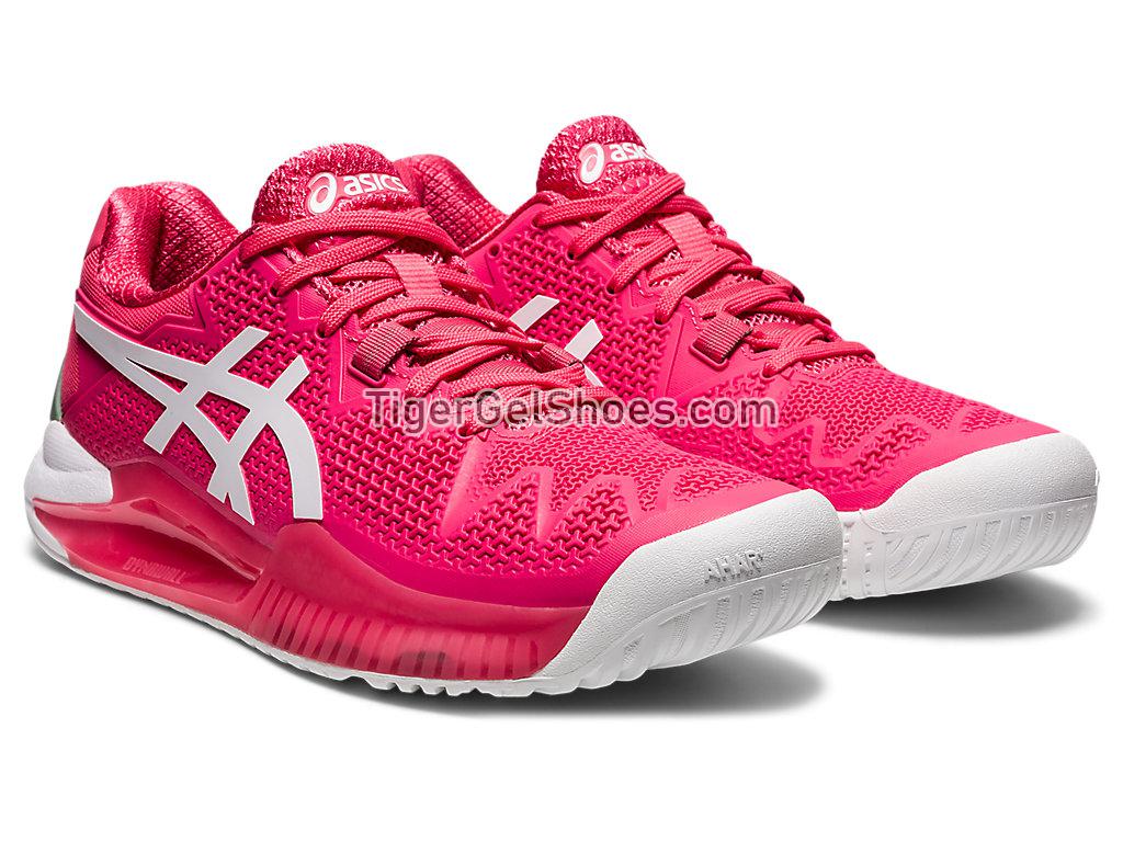 Asics GEL-Resolution 8 Pink Cameo/White 1042A072-702 Womens Tennis Shoes