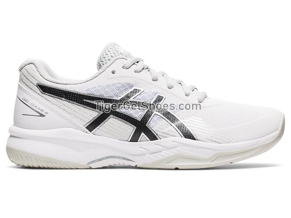 Asics GEL-GAME 8 White/Black 1042A152-101 Womens Tennis Shoes