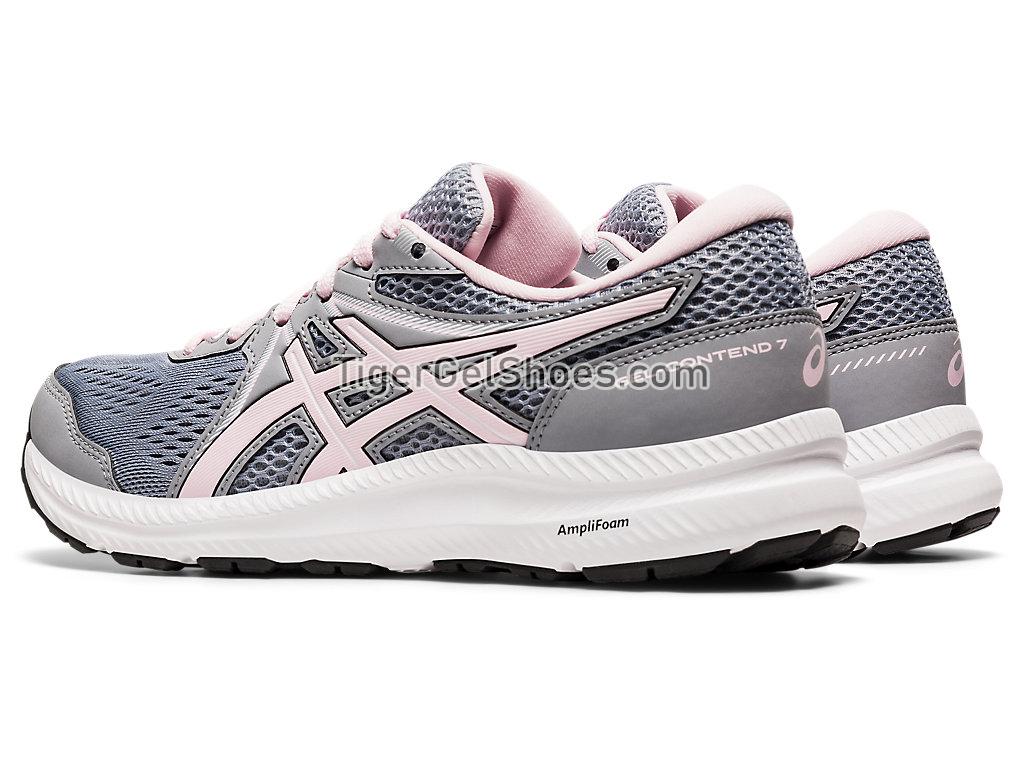 Asics GEL-CONTEND 7 (D) Sheet Rock/Pink Salt 1012A910-022 Womens Running Shoes