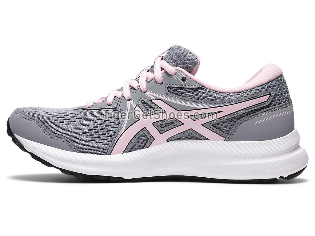 Asics GEL-CONTEND 7 (D) Sheet Rock/Pink Salt 1012A910-022 Womens Running Shoes