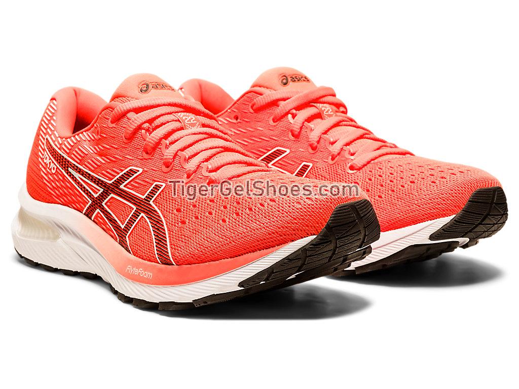 Asics GEL-CUMULUS 22 Sunrise Red/Black 1012A949-600 Womens Running Shoes