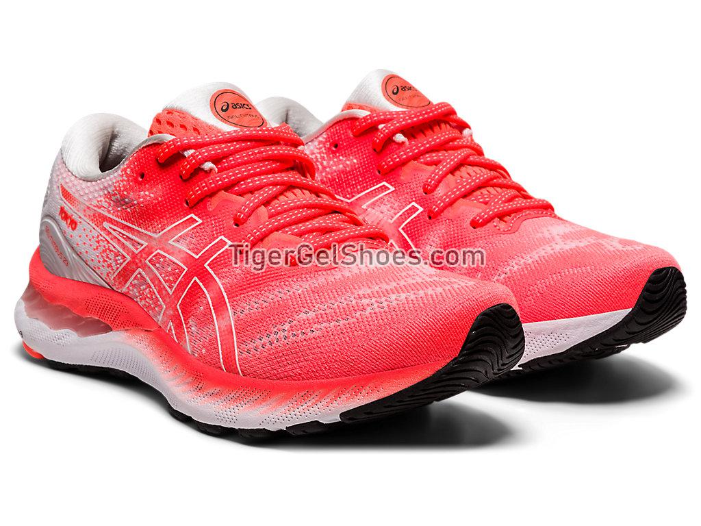 Asics GEL-NIMBUS 23 TOKYO Sunrise Red/White 1012B140-600 Womens Running Shoes