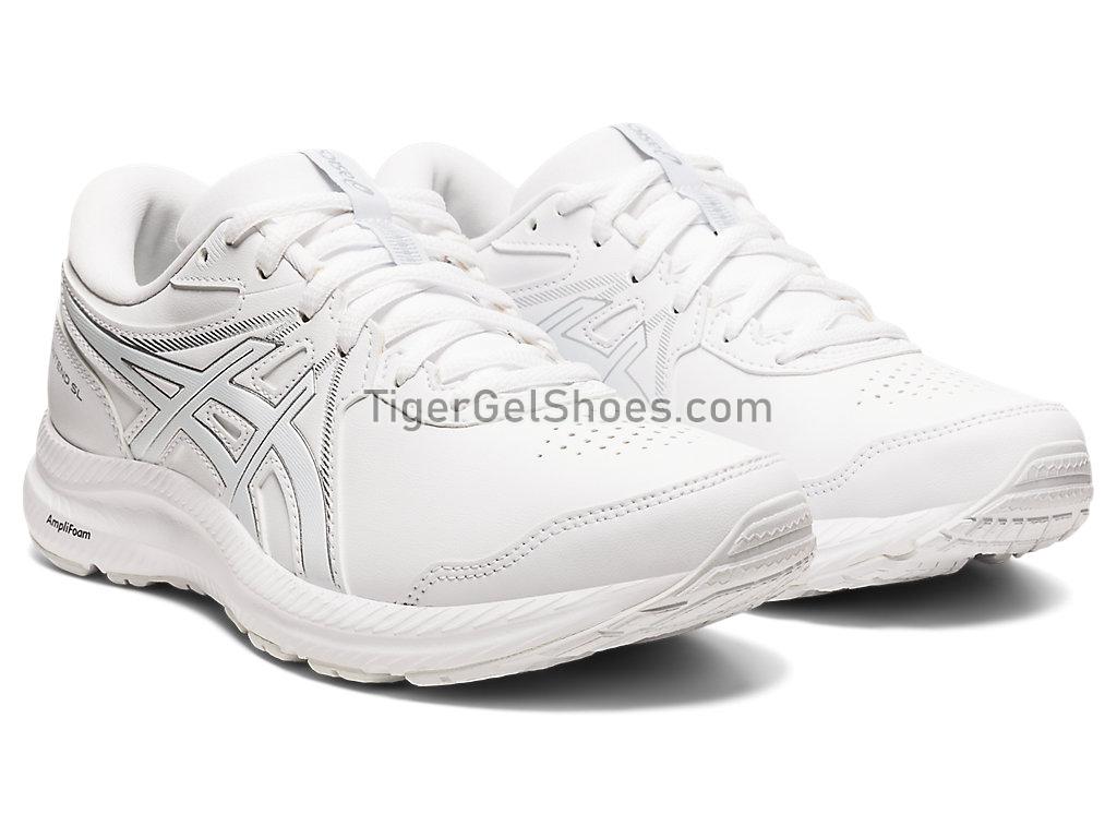 Asics GEL-CONTEND WALKER White/White 1132A057-100 Womens Running Shoes