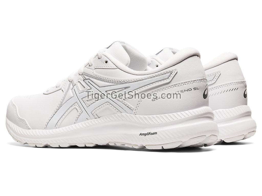 Asics GEL-CONTEND WALKER White/White 1132A057-100 Womens Running Shoes