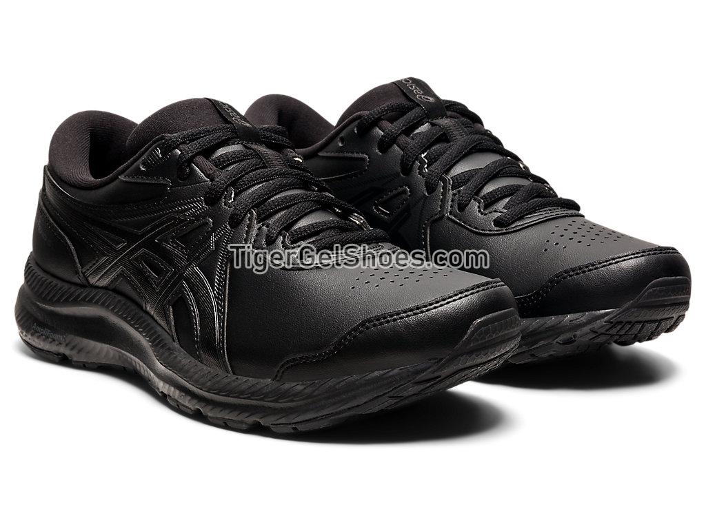 Asics GEL-CONTEND WALKER Black/Black 1132A057-001 Womens Running Shoes