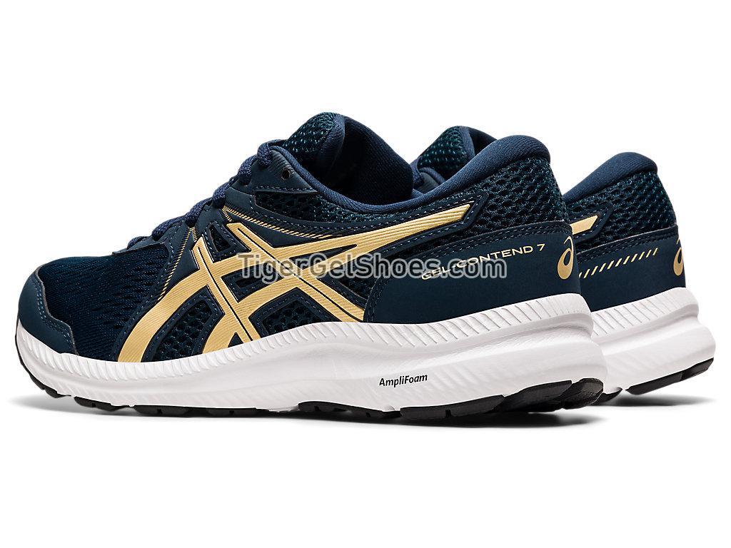 Asics GEL-CONTEND 7 French Blue/Champagne 1012A911-401 Womens Running Shoes