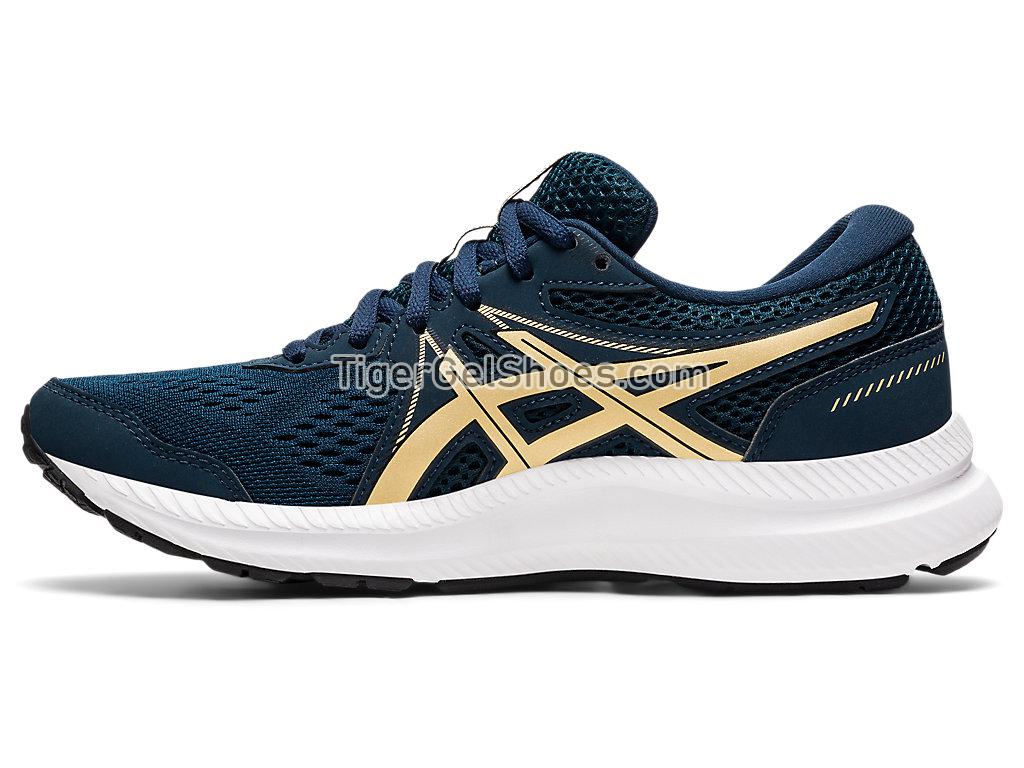 Asics GEL-CONTEND 7 French Blue/Champagne 1012A911-401 Womens Running Shoes