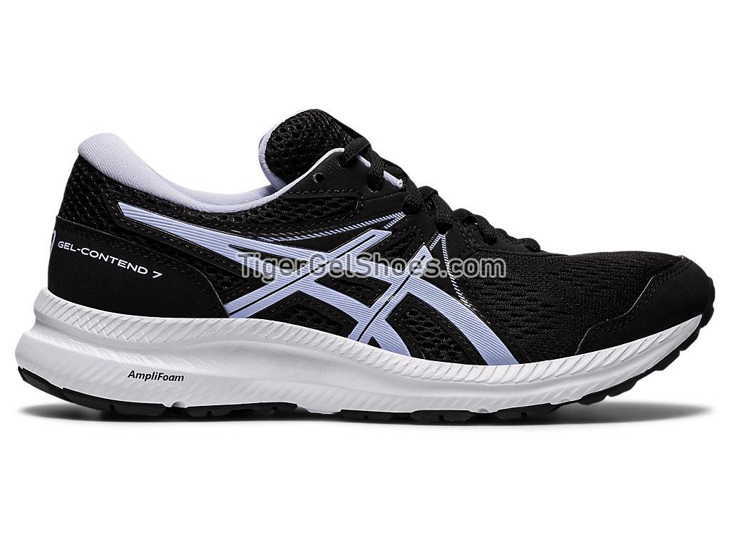Asics GEL-CONTEND 7 Black/Lilac Opal 1012A911-005 Womens Running Shoes