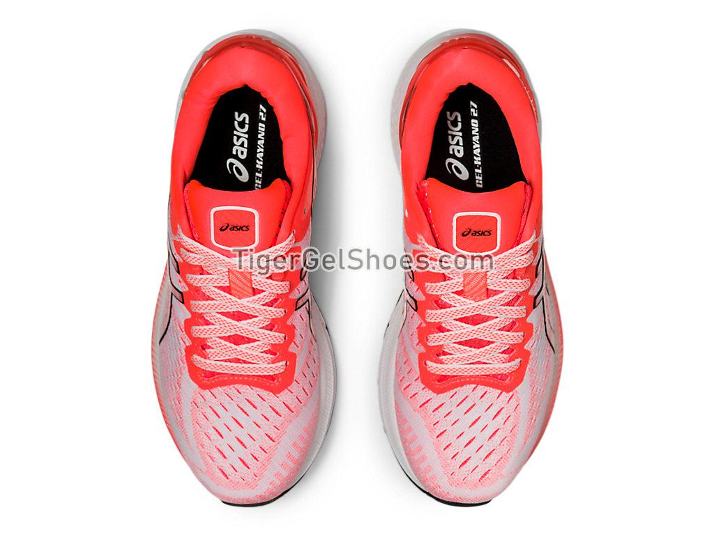 Asics GEL-KAYANO 27 TOKYO White/Sunrise Red 1012A948-100 Womens Running Shoes