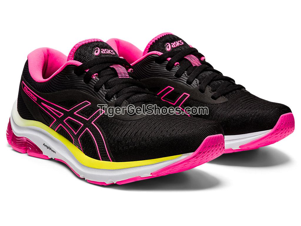 Asics GEL-PULSE 12 Black/Hot Pink 1012A724-005 Womens Running Shoes