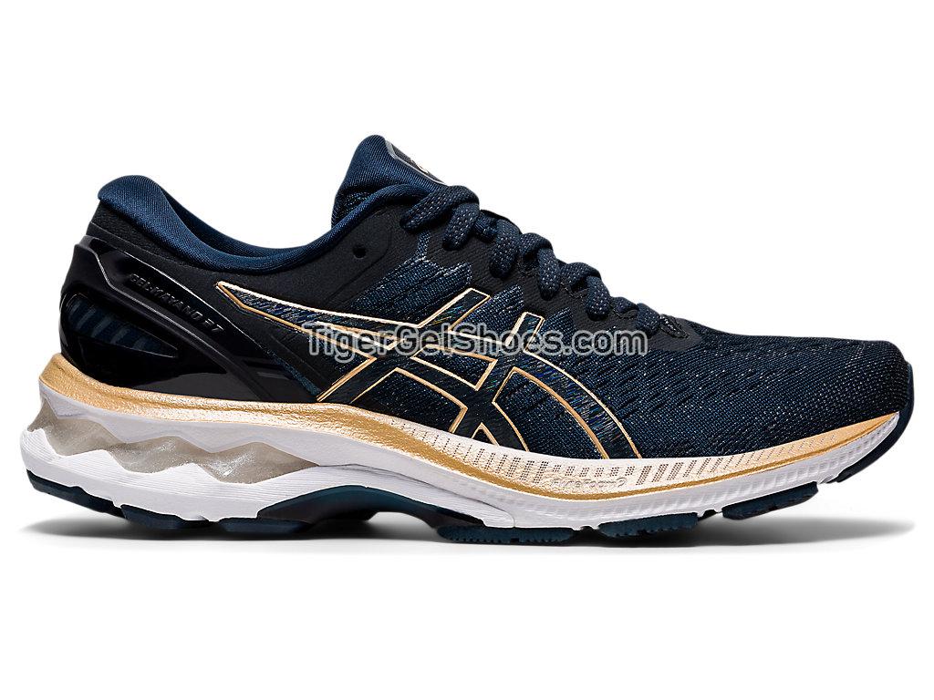 Asics GEL-KAYANO 27 French Blue/Champagne 1012A649-402 Womens Running Shoes