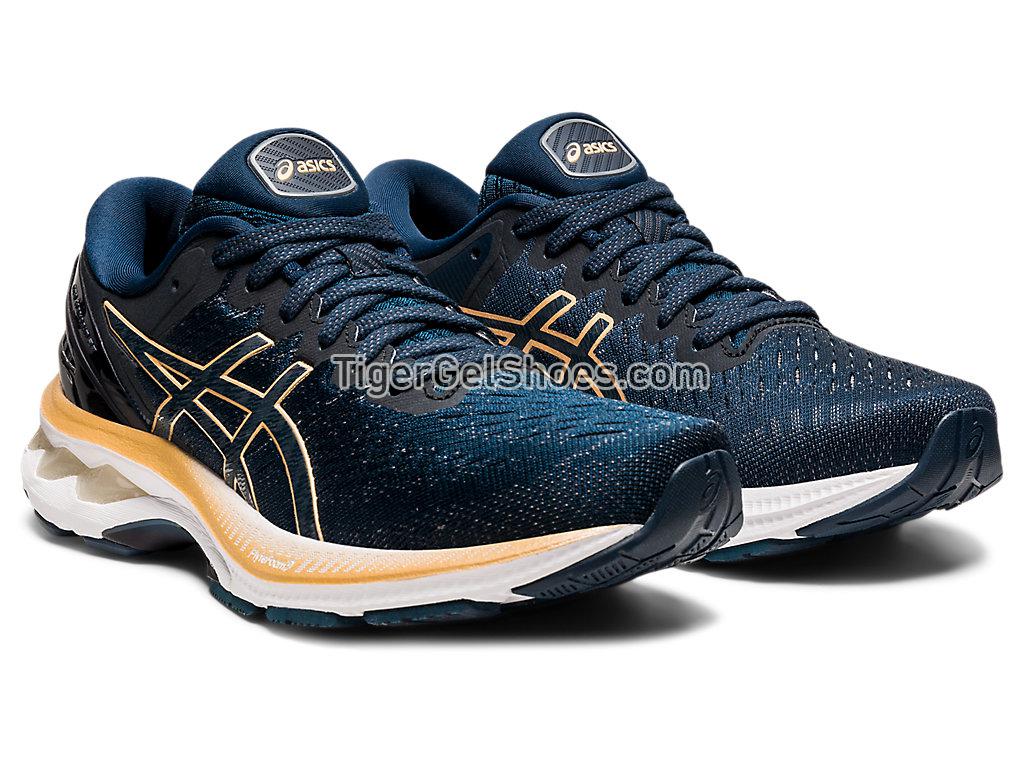 Asics GEL-KAYANO 27 French Blue/Champagne 1012A649-402 Womens Running Shoes