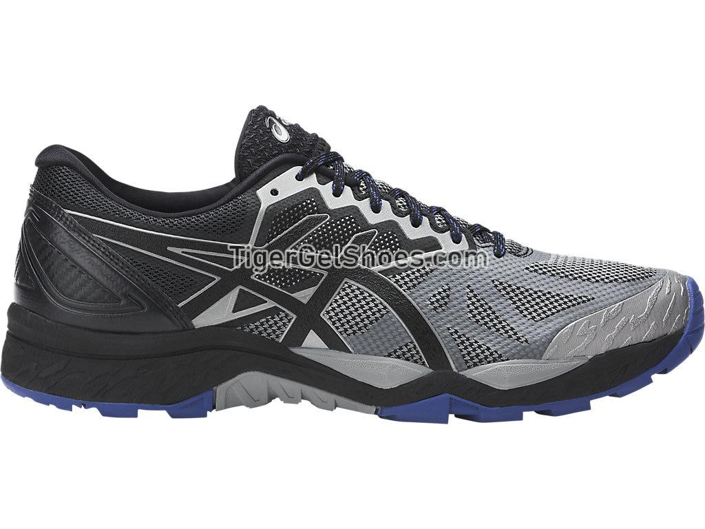 Asics GEL-Fujitrabuco 6 Aluminum/Black/Limoges T7E4N-9690 Mens Trail Running Shoes