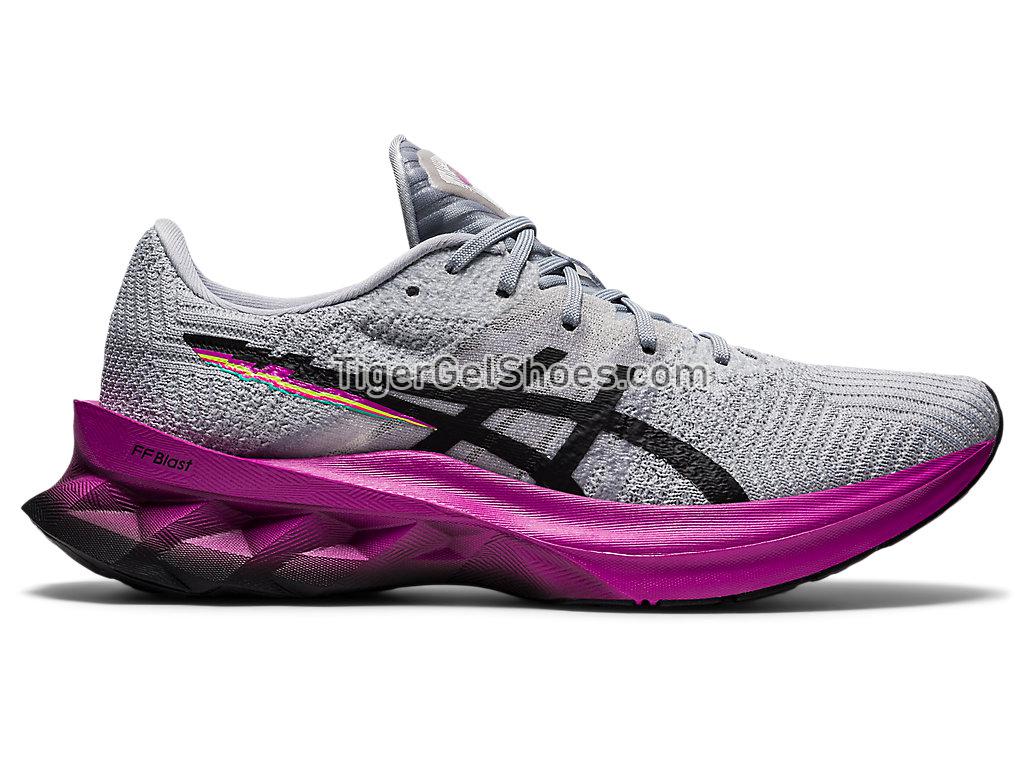 Asics NOVABLAST Piedmont Grey/Black 1012B006-020 Womens Running Shoes