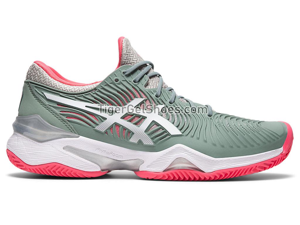 Asics COURT FF 2 CLAY Slate Grey/White 1042A075-021 Womens Tennis Shoes