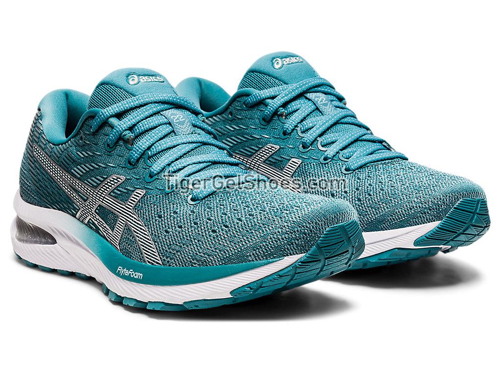 Asics GEL-CUMULUS 22 Smoke Blue/White 1012A741-404 Womens Running Shoes